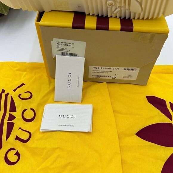 Men’s Gucci X Adidas, limited edition, pool slides, GG monogram size 11 Italy - Picture 9 of 10